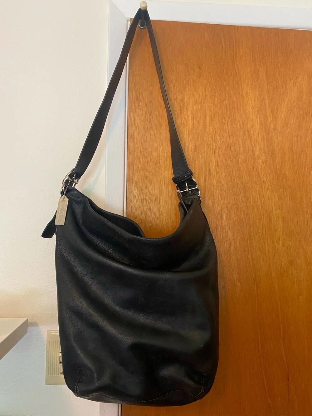 Coach Vintage XL Bucket Bag 9151 Dyed Black